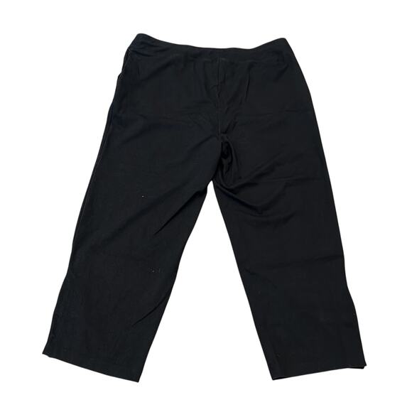 CHICO'S Zenergy Black Cropped PullOn Pant Chico's Size 2/US 12/14 - Picture 2 of 7